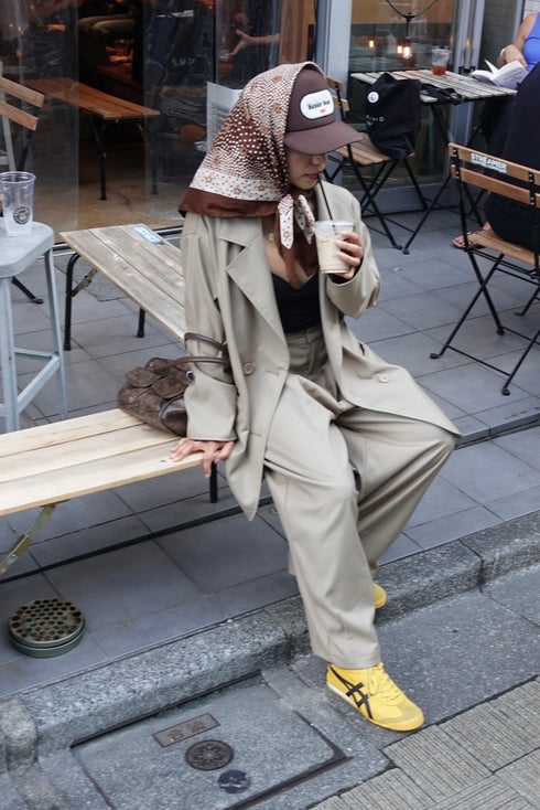 ボリュームスラックスパンツ